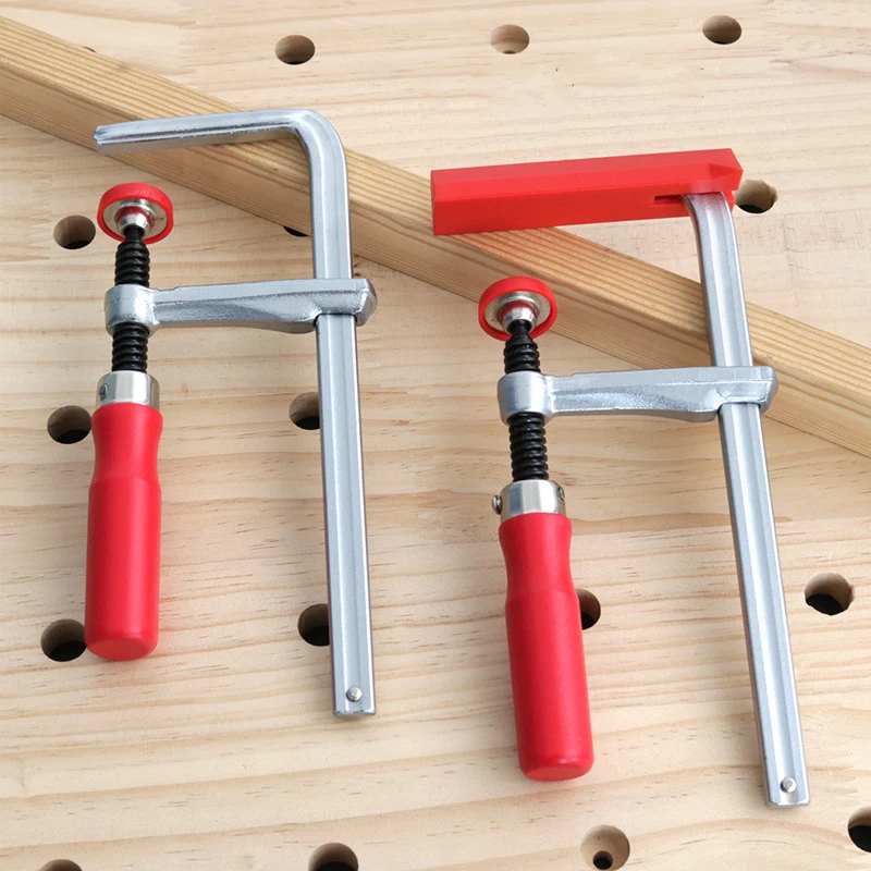 Handle Guide Rail Clamps Woodworking Adjust Screw Handle Track Saw Rail Clamps for Woodworking MFT Table Cutting Track Makita