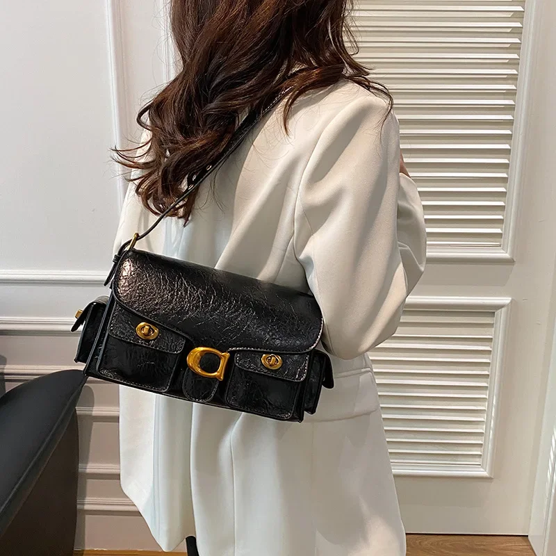 

Стильная нишевая женская сумка 2025 года — винтажная маленькая квадратная сумка, дизайн через плечо для путешествий и деловых поездок