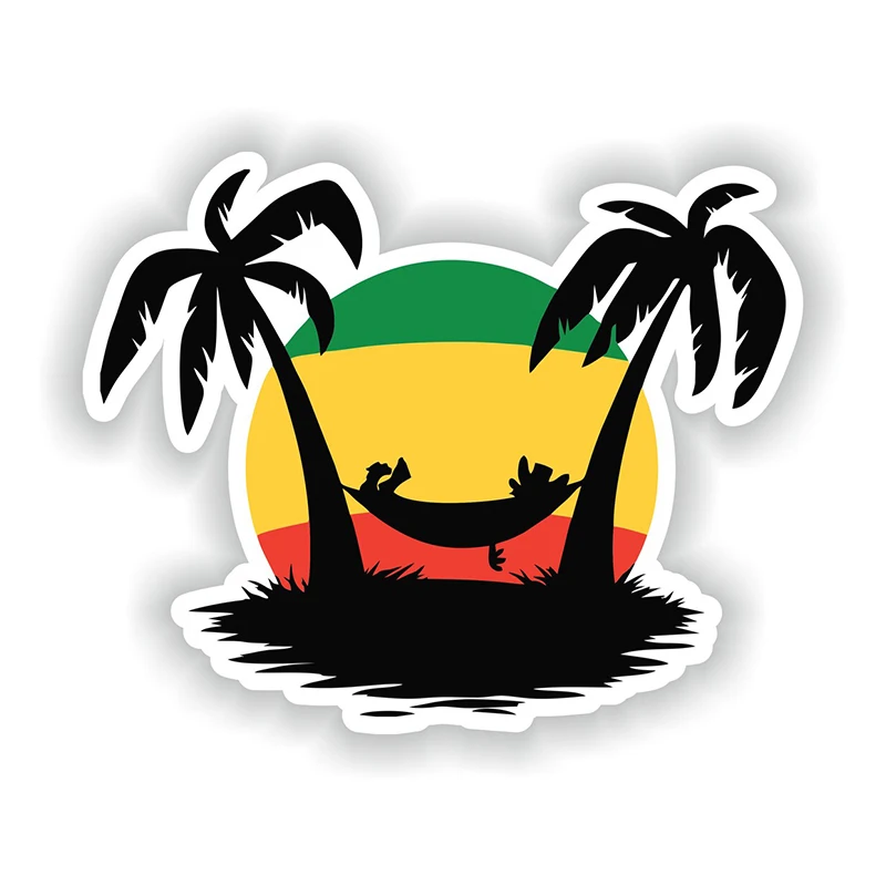

CK21155# 18x14cm Jamaica Sticker Flag for Car Truck Van Bumper Laptop Book Fridge Guitar Motorcycle Helmet ToolBox Door PC Boat
