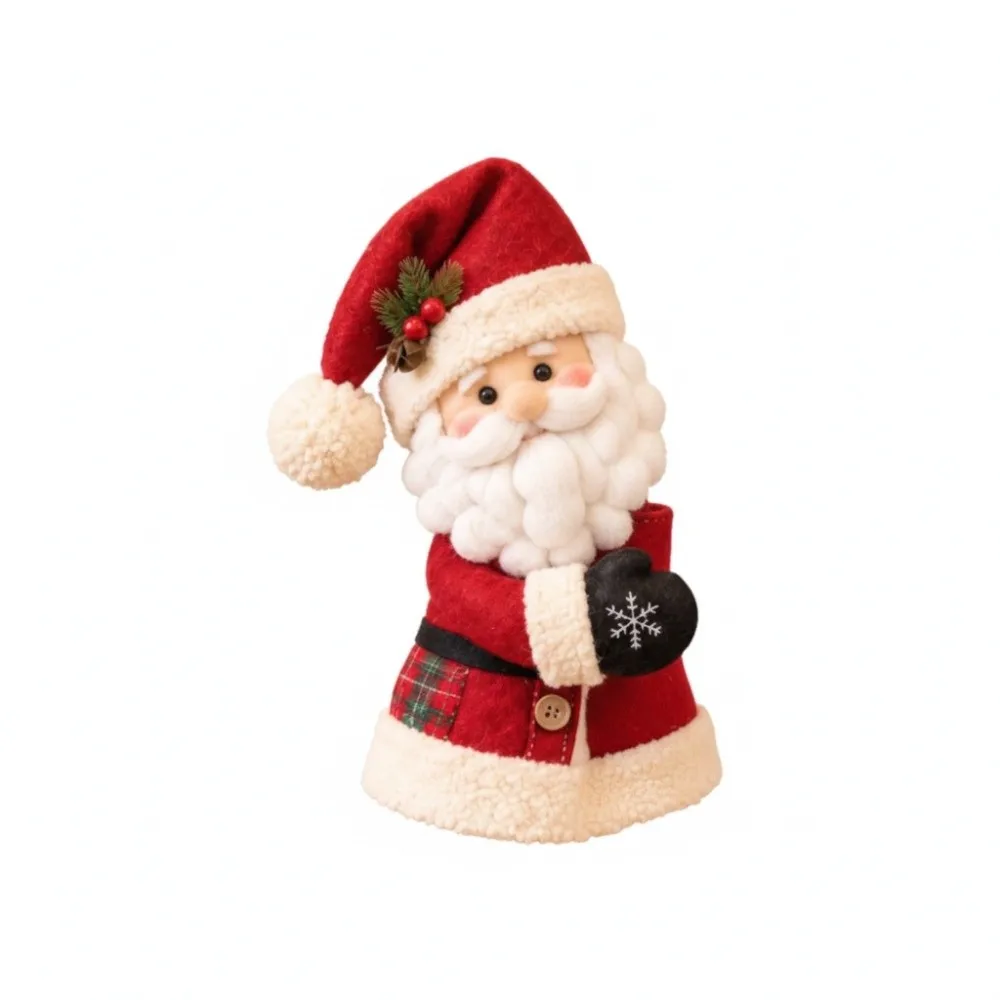 Cute Plush Handle Huggers Snowman Handles Fits Standard Size Handle Covers Santa Plush Santa Style Fridge Door Decor Xmas