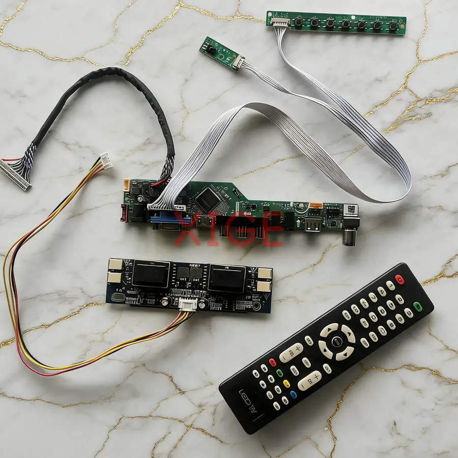 

Matrix Controller Board Fit M190Z1 M210W1 CLAA201WA04 CLAA220WA01 LVDS 30-Pin 1680*1050 HDMI+VGA+AV+USB 4-CCFL 1680x1050 DIY Kit