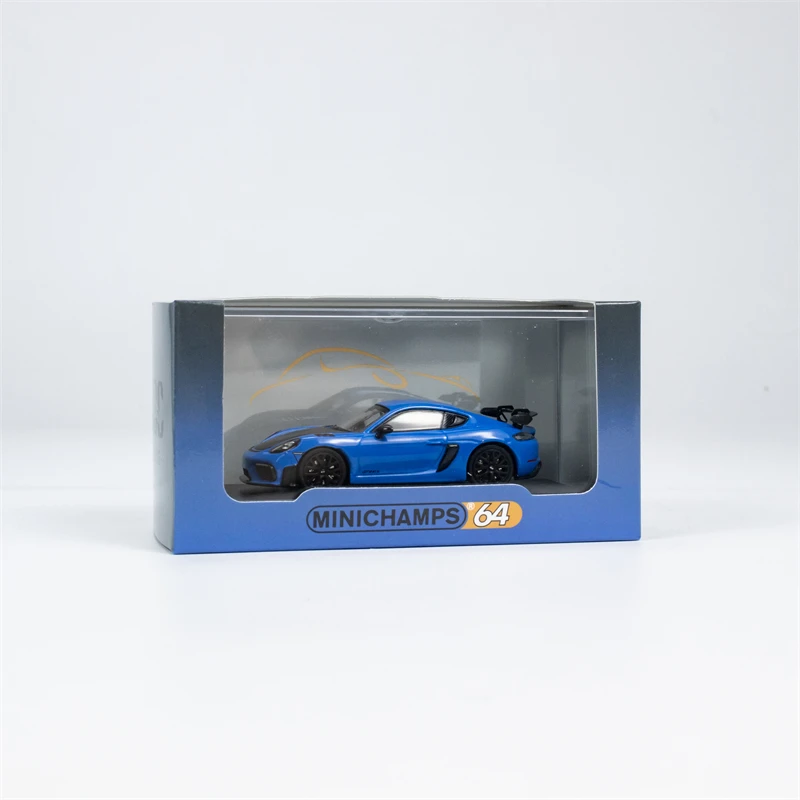 Minichamps 1/64 Porsche Cayman GT4 RS modèle de voiture moulé sous pression bureau affichage statique voitures modèle Simulation Collection voiture garçon jouet cadeau