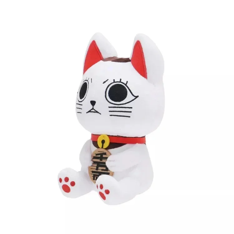 24CM Anime Dan Da Dan bambola di peluche Turbo-Granny simpatico gatto bianco statua di peluche bambola collezione giocattolo Natale compleanno regalo per bambini