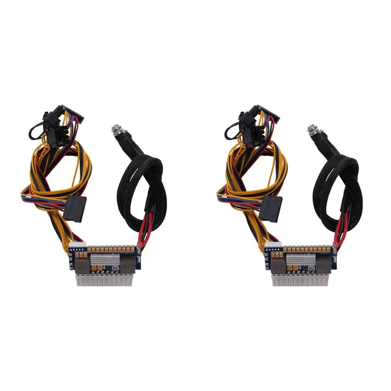 2X 450W 24Pin 12V DC Input Peak 450W Output Realan Mini ITX Pico PSU DC ATX PC Switch DC-DC ATX Power Supply