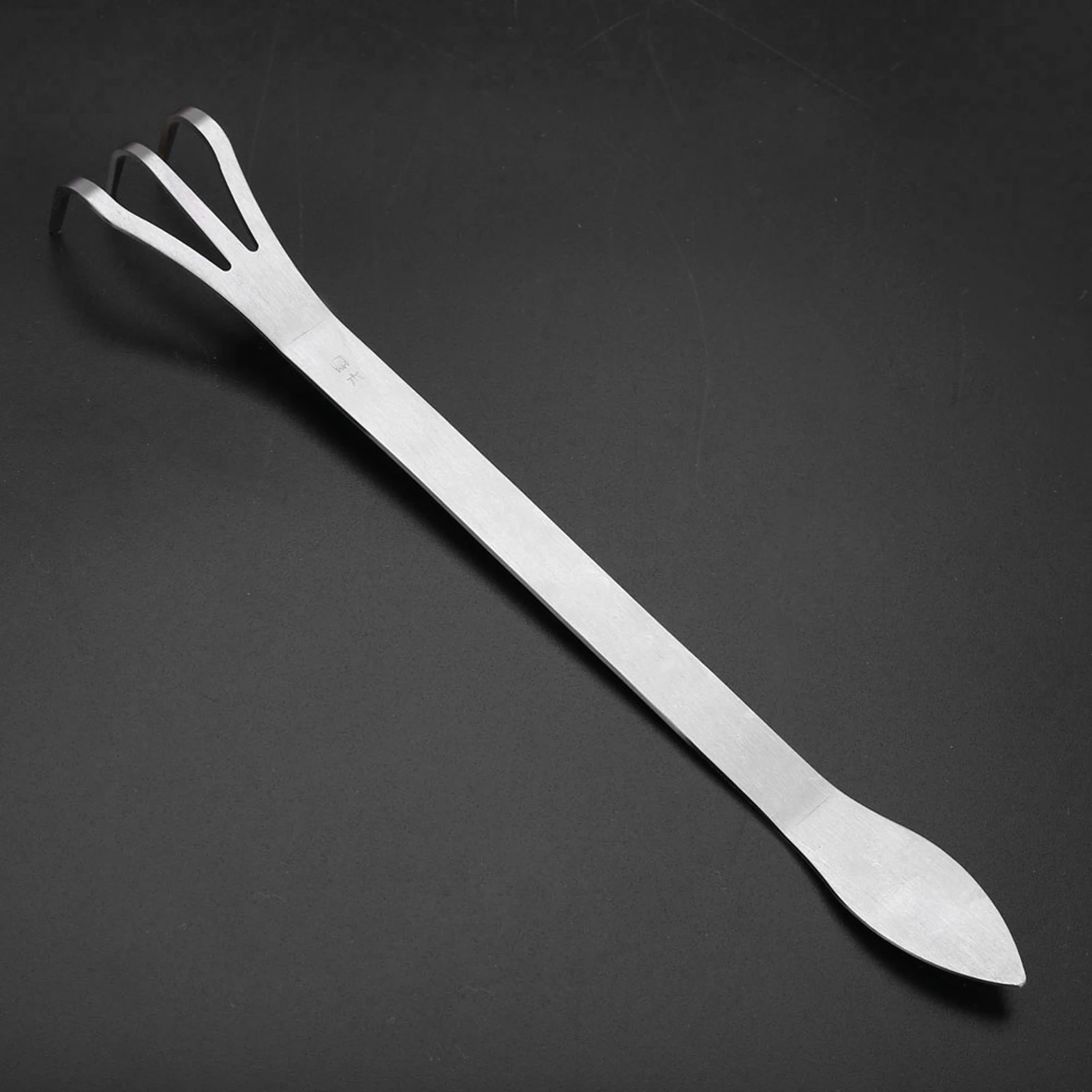 Stainless Steel Root Rake 3-Prong Loosen Soil Bonsai Tree Tools with Ergonomic Handle