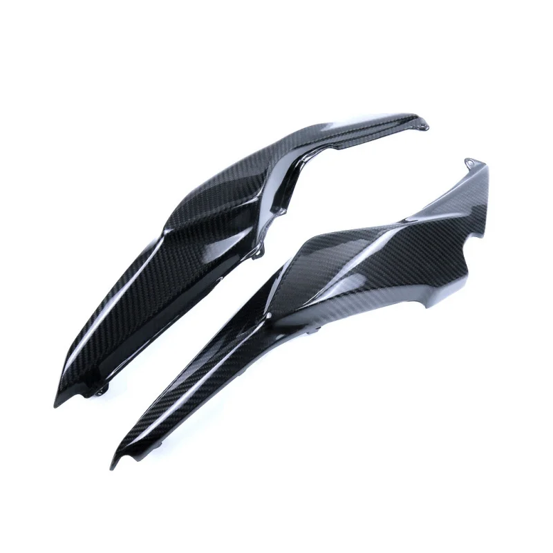 Adequado 2014 + acessórios para motocicleta ninja650 modificado fibra de carbono cauda painel lateral traseiro bolsa traseira