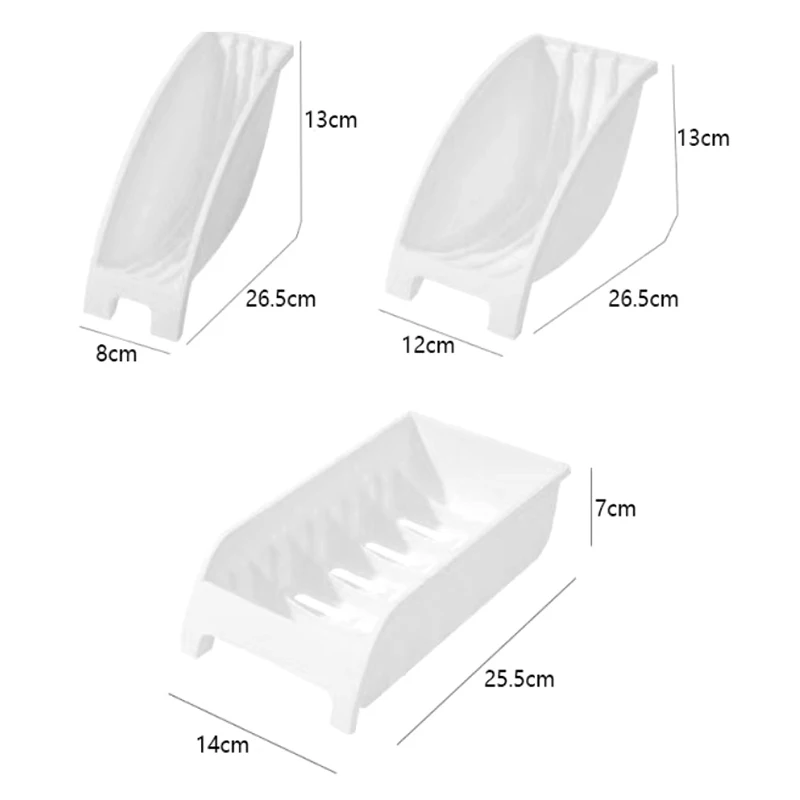 1 Pak Plastic Kastrek Plaat En Afwasrek Kombekerrek Multifunctioneel Opbergrek Keukengerei Rek