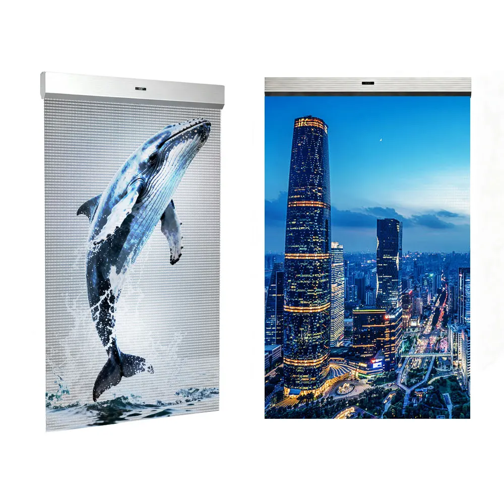 Hot Sales All in One Store Glass Window Video Display P2,7 P3.9 Holographic Ultra Thin Flexible Adhesive Transparent Led Screen