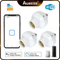 eWeLink WiFi Smart Light Bulb Adapter E27 90-250V Led Lamp Holder Wireless Voice APP Control with Alexa Google Home Assistant