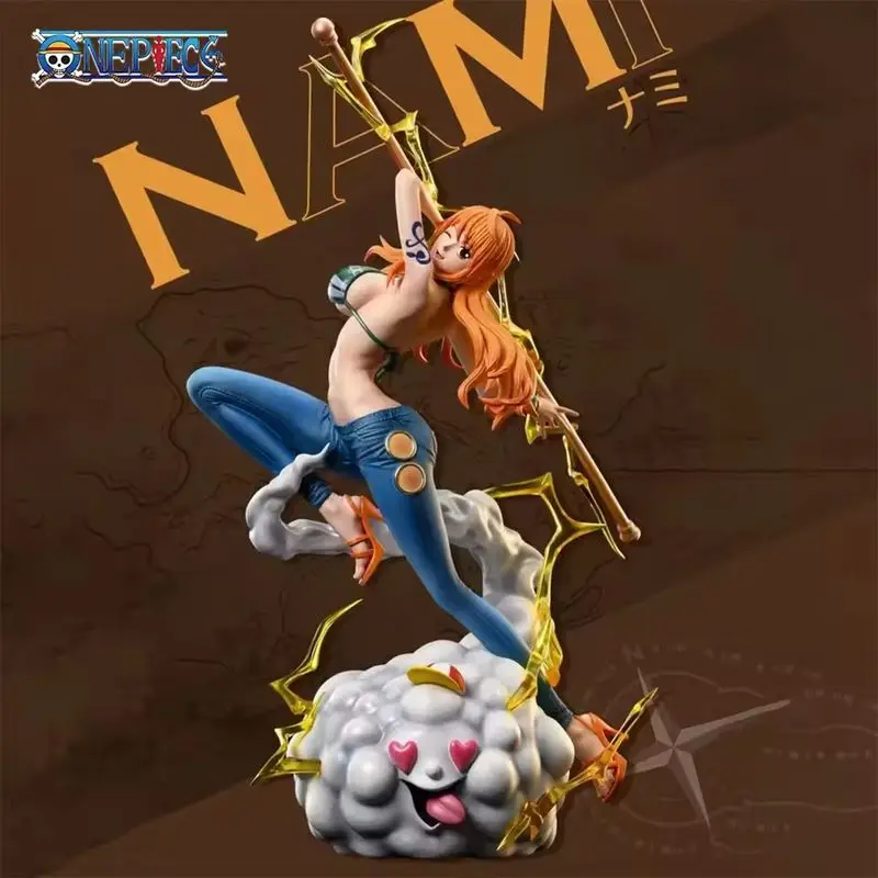 

In Stock One Piece Anime Nami Action Figure 28cm Sexy Pvc Statue Model Collection Model Decoration Ornament Gift Toy Boys Gift