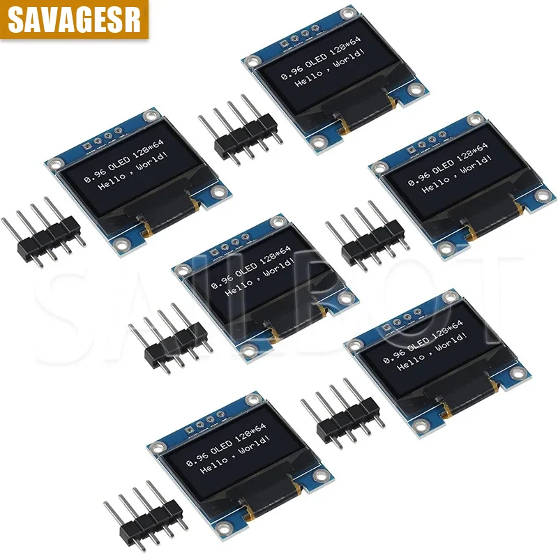 1-10 SZTUK Moduł wyświetlacza OLED 0,96 cala I2C IIC SPI Serial 128X64 SSD1315 LCD 3,3-5V 4-pinowy Biały/Niebieski/Żółto-Niebieski dla Arduino