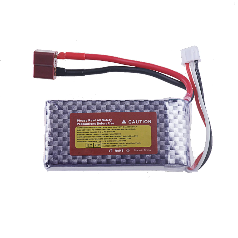 7.4V LIPO Battery 2s 1500MAH 1800mah 45C Battery for RC Drone Helicopter Car FPV Boat Parts With T JST XT30 XT60 Plug