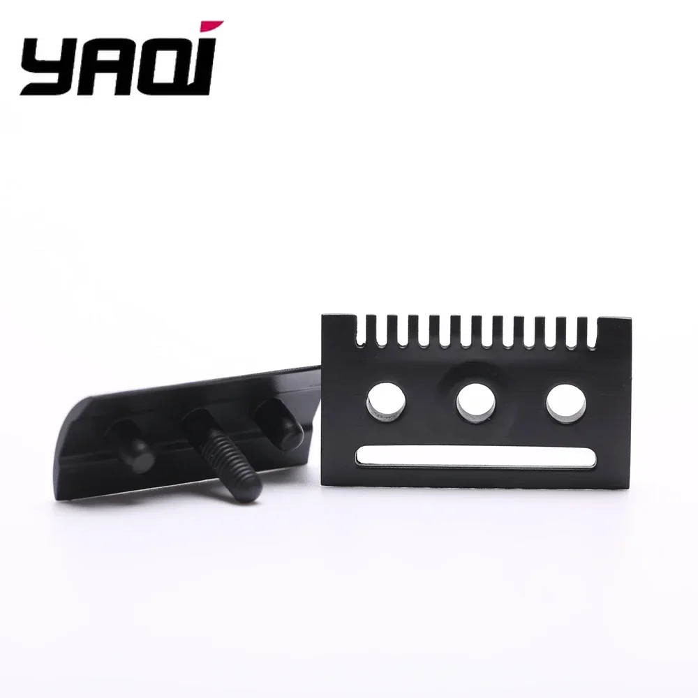 

2026 the FLIPSIDE by Yaqi Mens Double Edge Razor Head Dual Comb Dual Aggression Level Black
