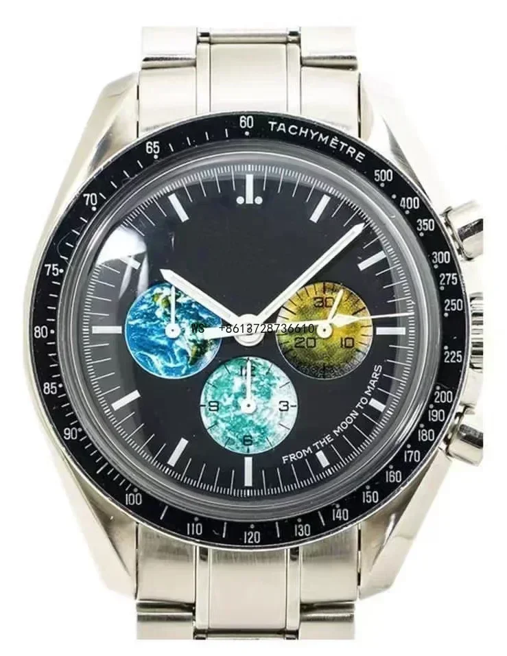 

Роскошные новые брендовые мужские автоматические механические часы Speed Super Racing с люминесцентным покрытием, керамические, черные, кожаные, спортивные часы