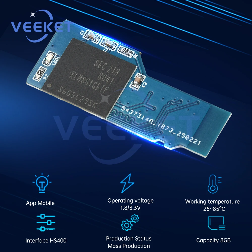 Convertitore modulo scheda EMMC a TF BGA153 BGA169 a scheda Micro SD Scheda MMC per scheda di sviluppo Linux