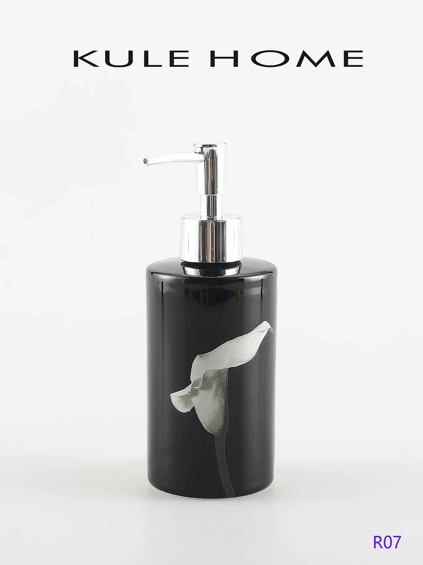 Ceramic Lotion Pump Dispenser Bottle for Bathroom Shampoo Soap