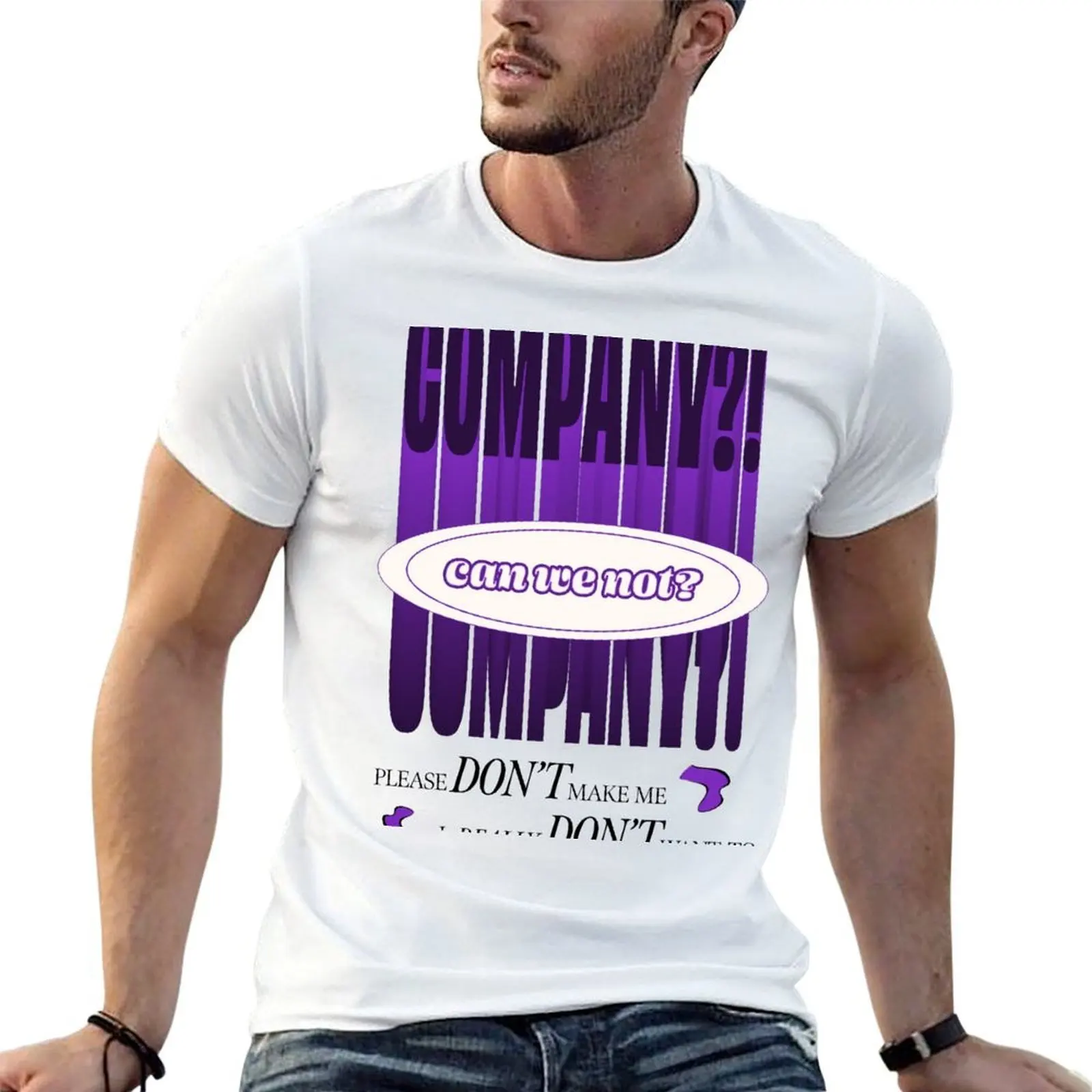 Company?! (purple) Cerulean Creative T-Shirt sweat anime t shirts mens designer t shirt