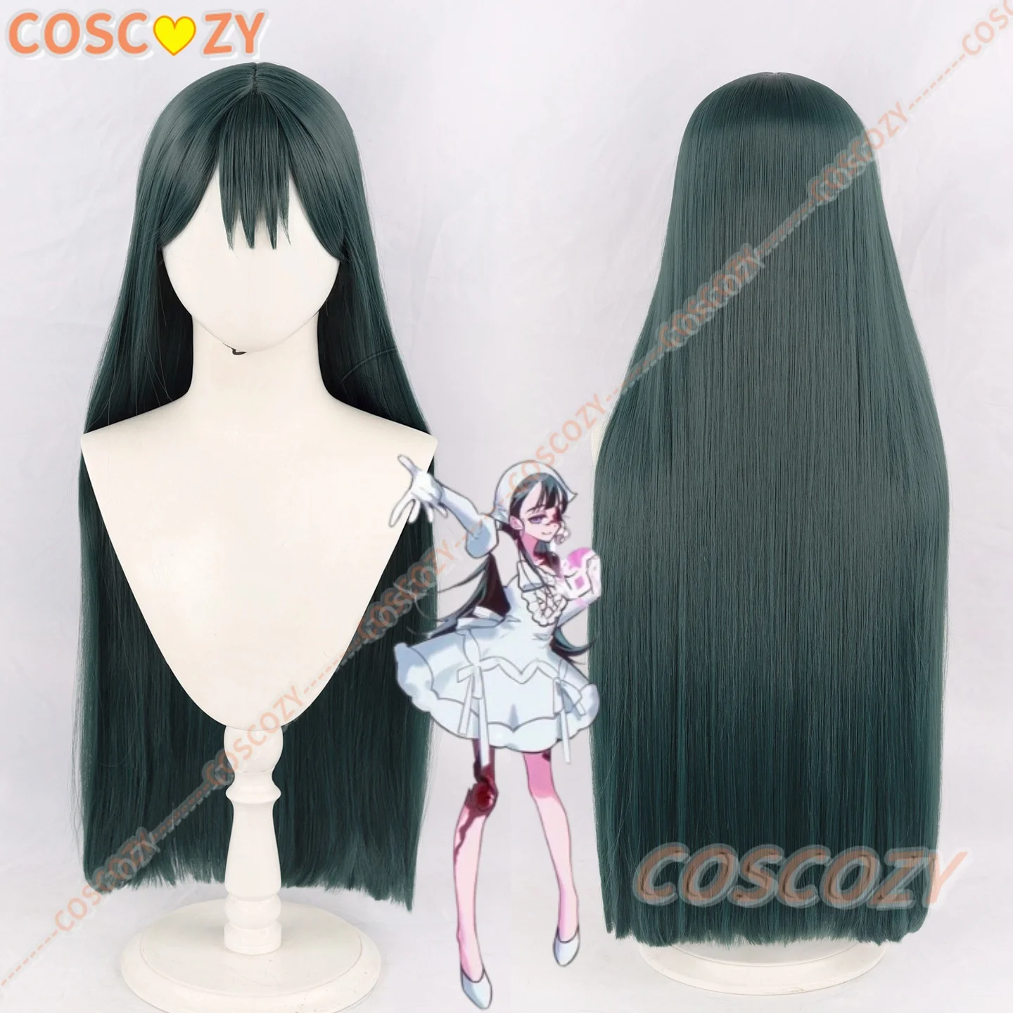 Zombie Stage Sua Cosplay Wig Women Long 85cm ZOMST Zombie Candy Blood Dance Stage R1 Hair