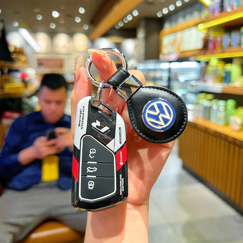 

Car Transparent Key Case Remote Control Protect Cover For VW Volkswagen Golf 8 ID.3 ID.4 Skoda Octavia A8 MK4 MK8 GTI R