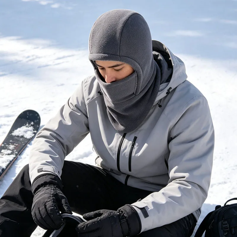 1-2PCS  Cozy Thermal Windproof Thick Fleece Lined for Winter Outdoor Snowboarding Motorcycle Cycling Hiking Camping Delivery