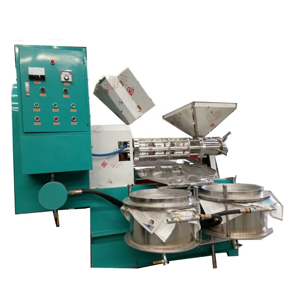 Cold Nuts Cotton Peanut Sunflower Soybean Sesame Seed Expeller Presser Extractor Coconut Oil Press Machine With Oil Filter
