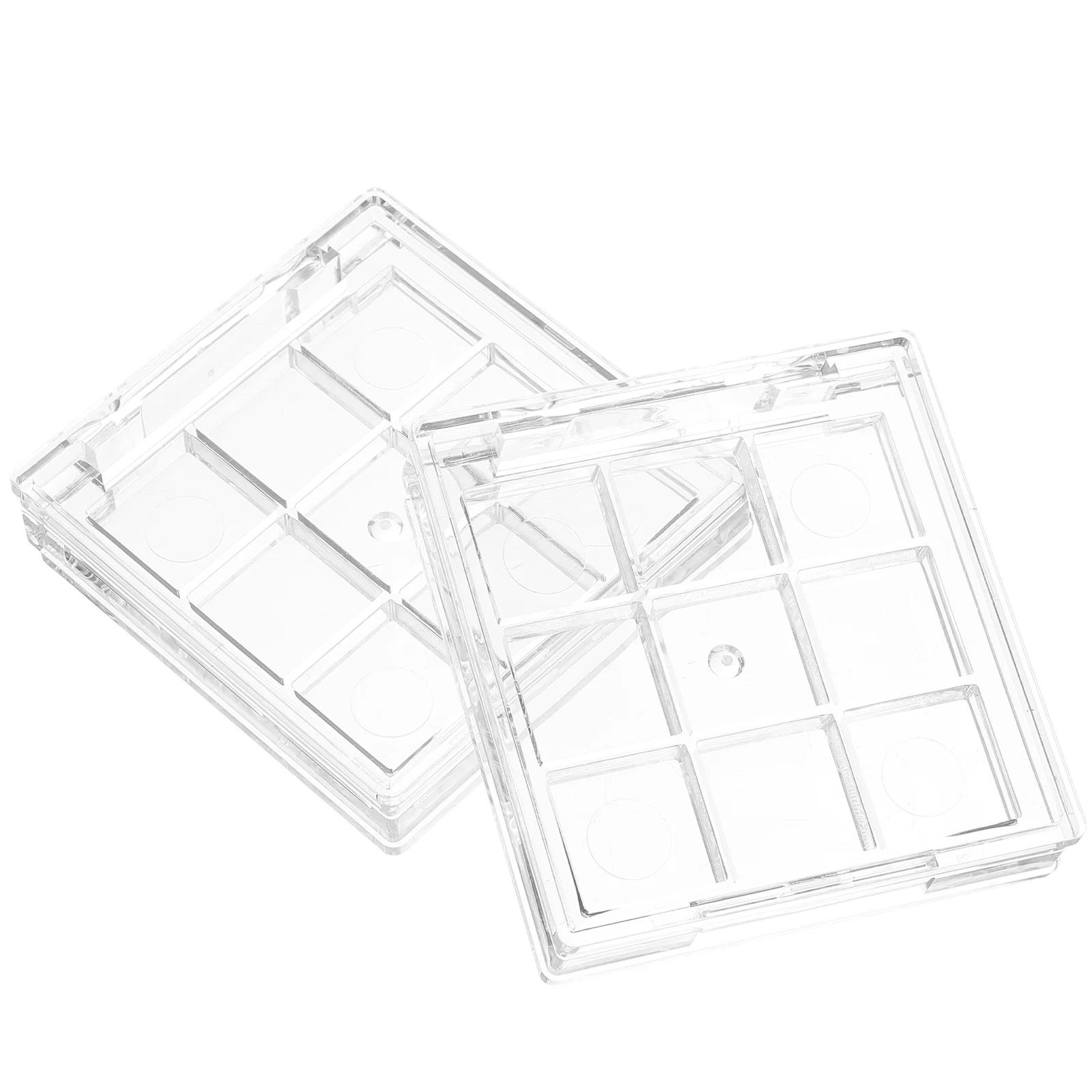 2Pcs Eyeshadow Empty Holder Case Empty Makeup Pallet Tray Mini Organizer 9Color Makeup Pallet Container Refillable