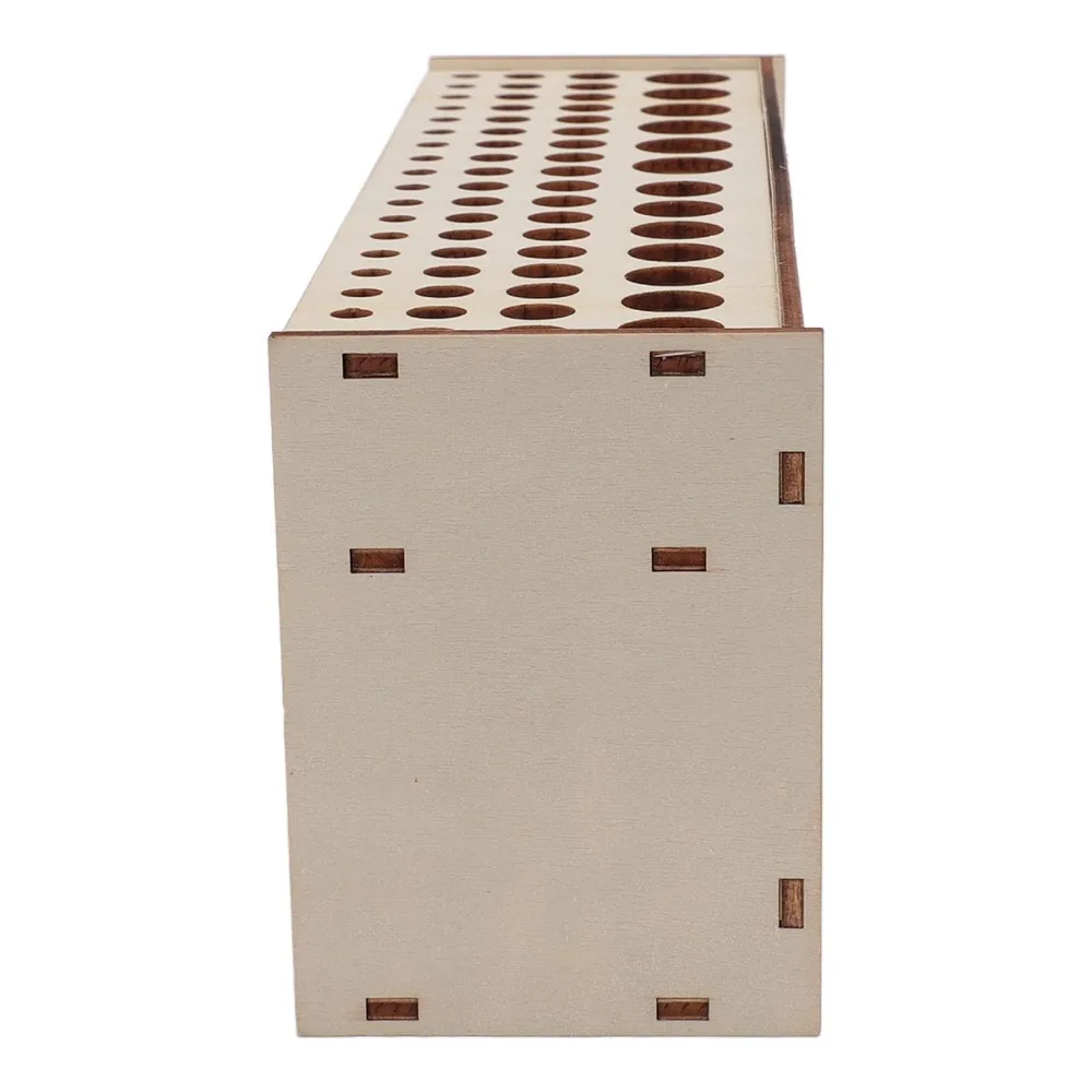 1pcs Wooden 69 Holes Paintbrush Holder Wall Mountable Multipurpose Brush Stand Rack Artist Brush Organizer For Pencils Storage
