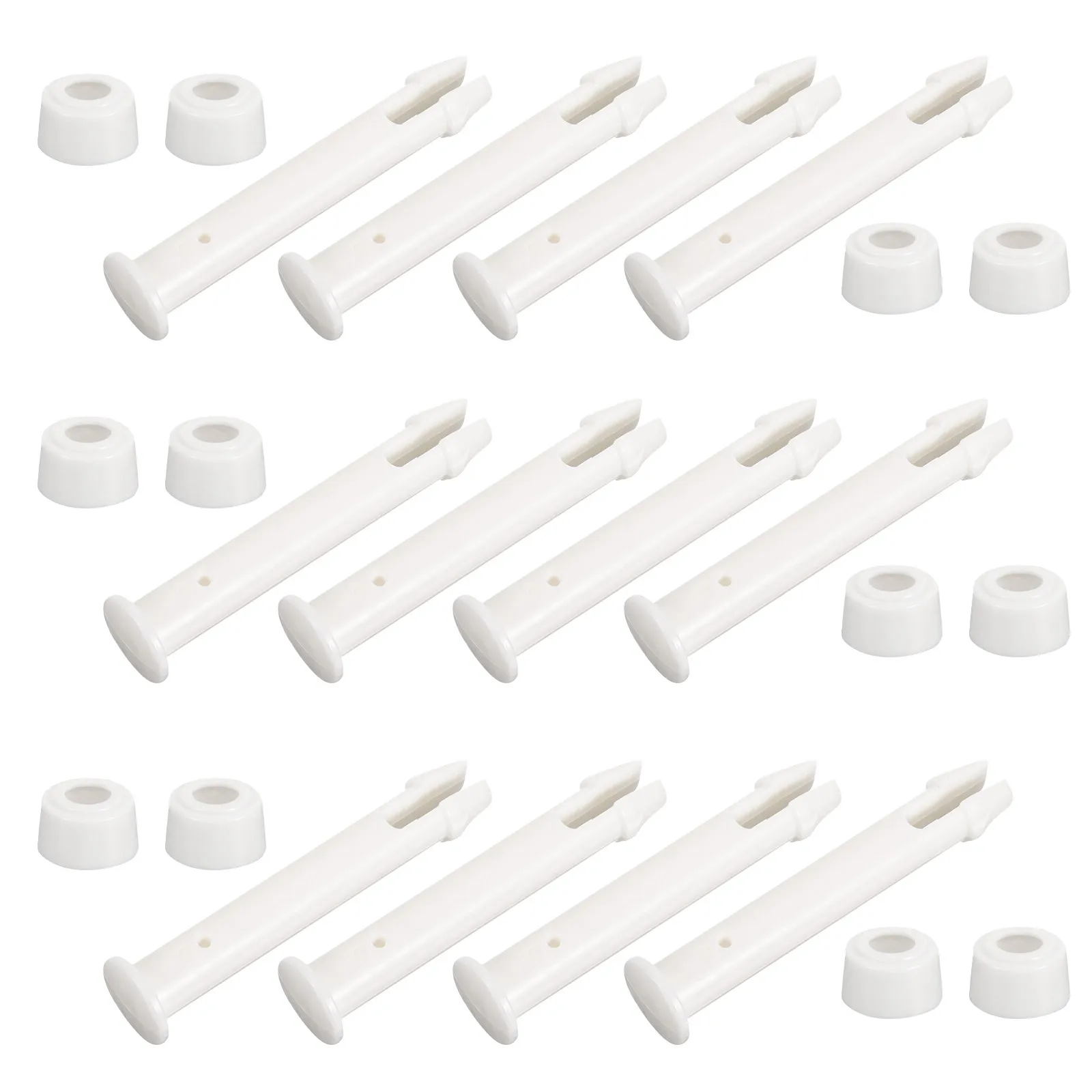 12Pcs Pool Connector Pin Set ABS Plastic Connecting Pins with Rubber Seals for Rectangular Metal Frame Swimming Pool Accessories