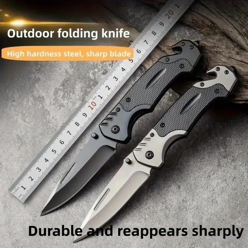 

Outdoor stainless steel folding knife, portable outdoor folding knife, multifunctional camping folding knife, pocket knife