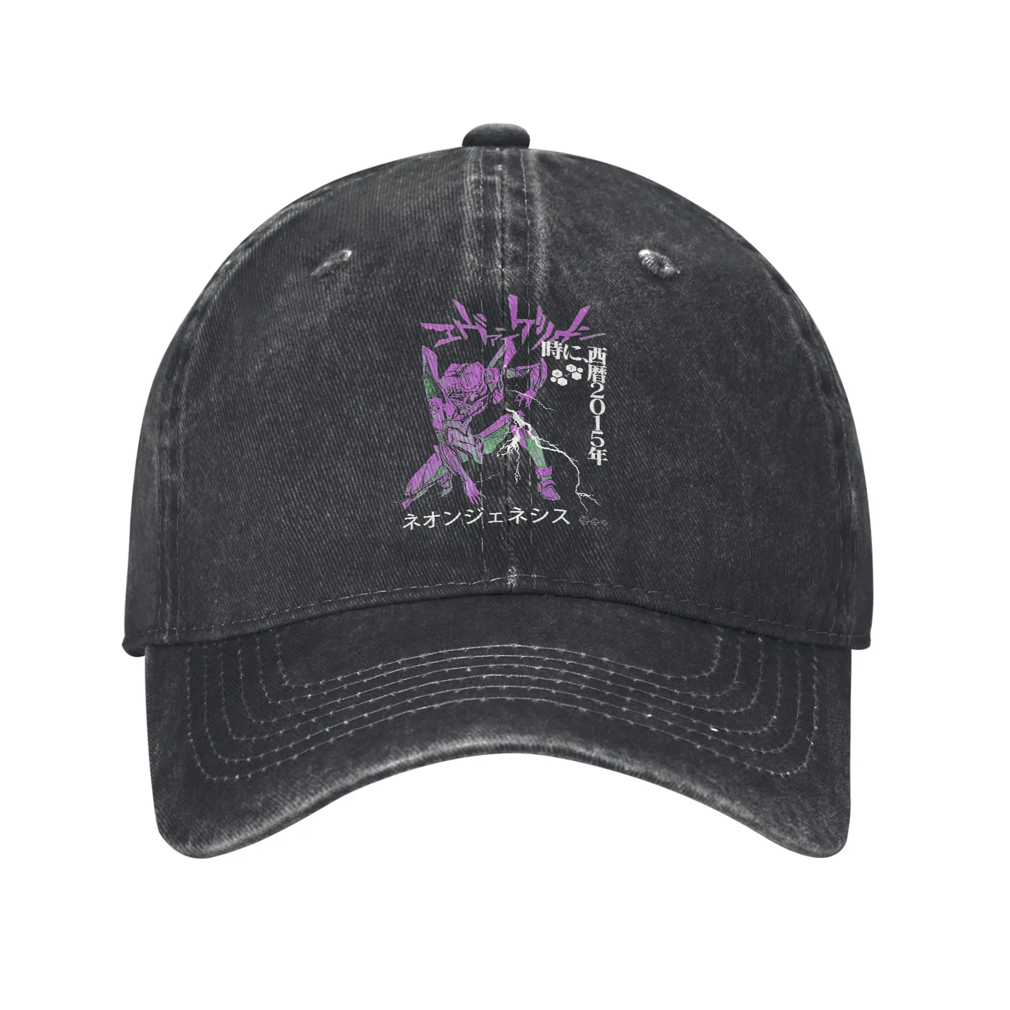 Neon Genesis Evangelion Baseball Caps Schirmmütze Eva Sonnenschutzhüte für Herren