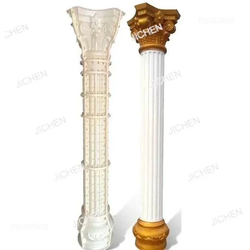 

ZH Европейская римская форма для колонны для ворот, утолщенная пластиковая модель цилиндра, литая в месте, форма для строительства наружных стен для двора