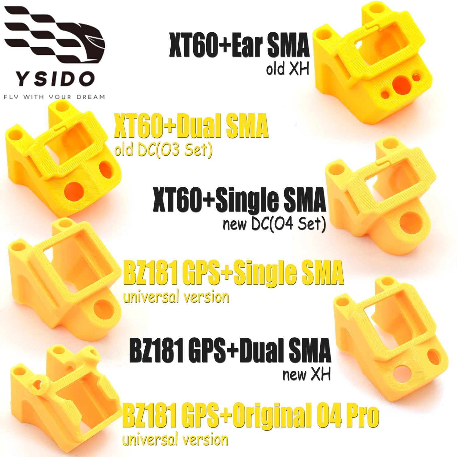 YSIDO 3D-gedruckte Ersatzteile TPU-Halterung Feste Halterung für Speedybee Mario 5 FPV Racing Drohnenrahmen Upgrade DIY-Teile