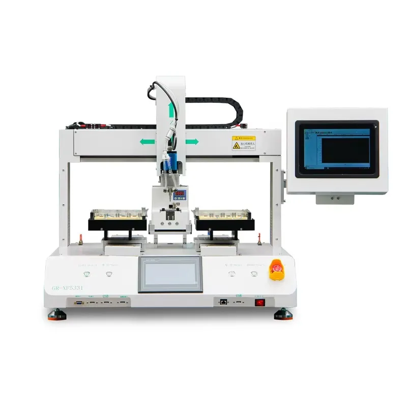 Machine de fixation à vis à Double Station, Machine de serrage automatique des vis pour l'électronique 3C