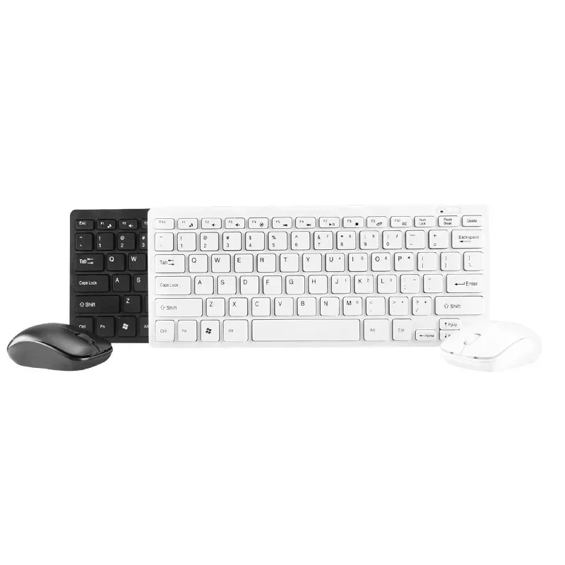 Para 2.4g teclado sem fio mouse conjunto teclado silencioso e mouse combo kit ultra fino teclados com película protetora para portátil p