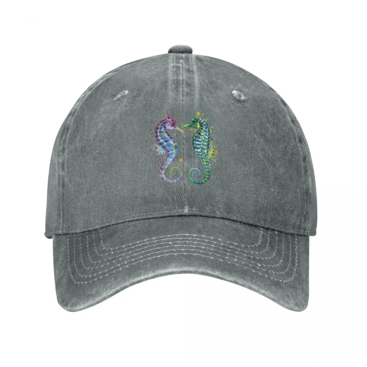 

Guardians of the Sea - Seahorse Cap Cowboy Hat gentleman hat Ball cap boy child hat Women's