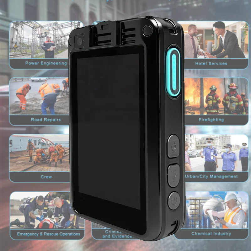4G GPS Body Camera Live Streaming Dual HD CMOS Sensor Lens 3200mAh IP67 Waterproof Battery H.265 Night Vision 1 Year 5MPnew