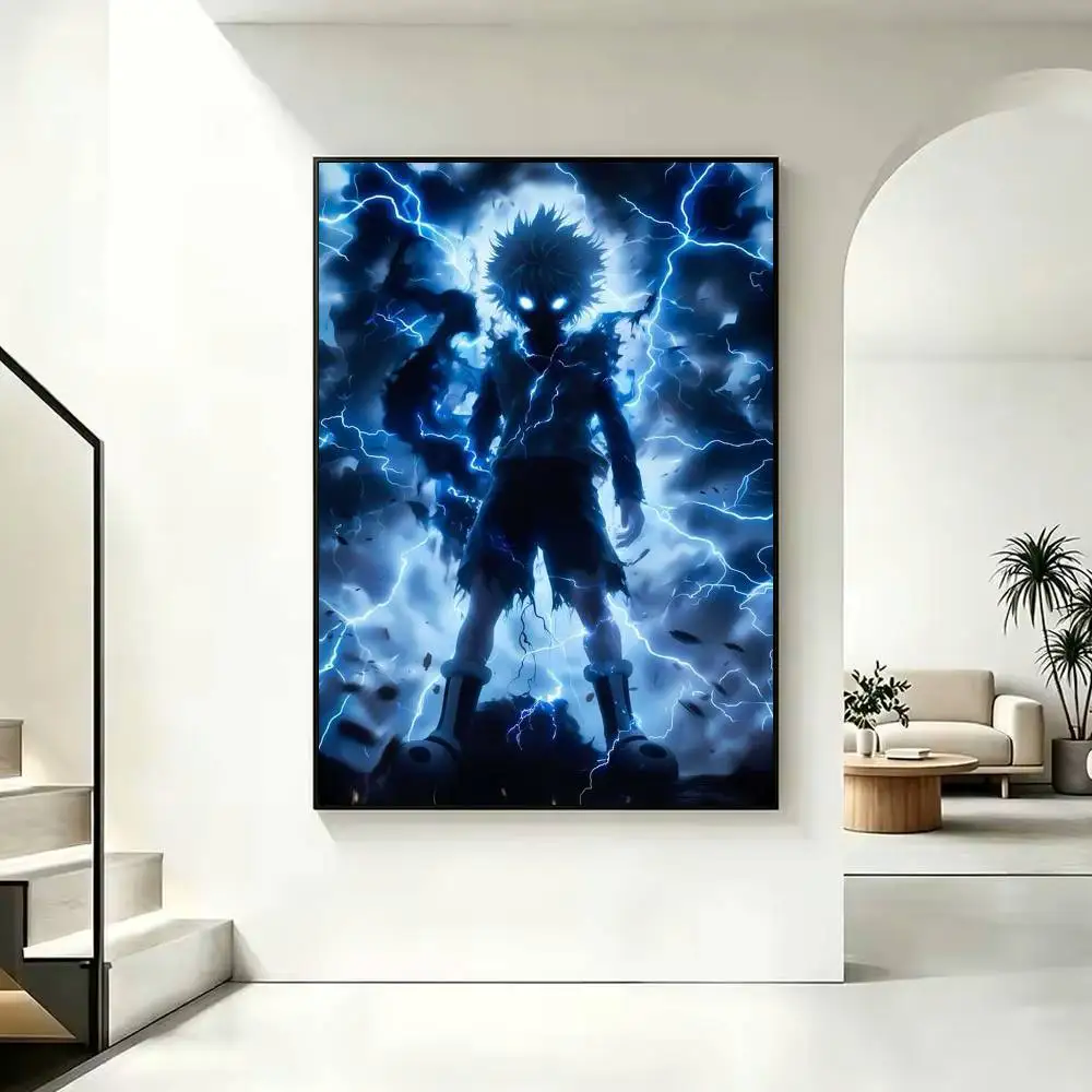 Killua HXH X Hunter Case Poster High Quality Dorm Living Room Aesthetic Wall Decoration Painting Stickers Gift