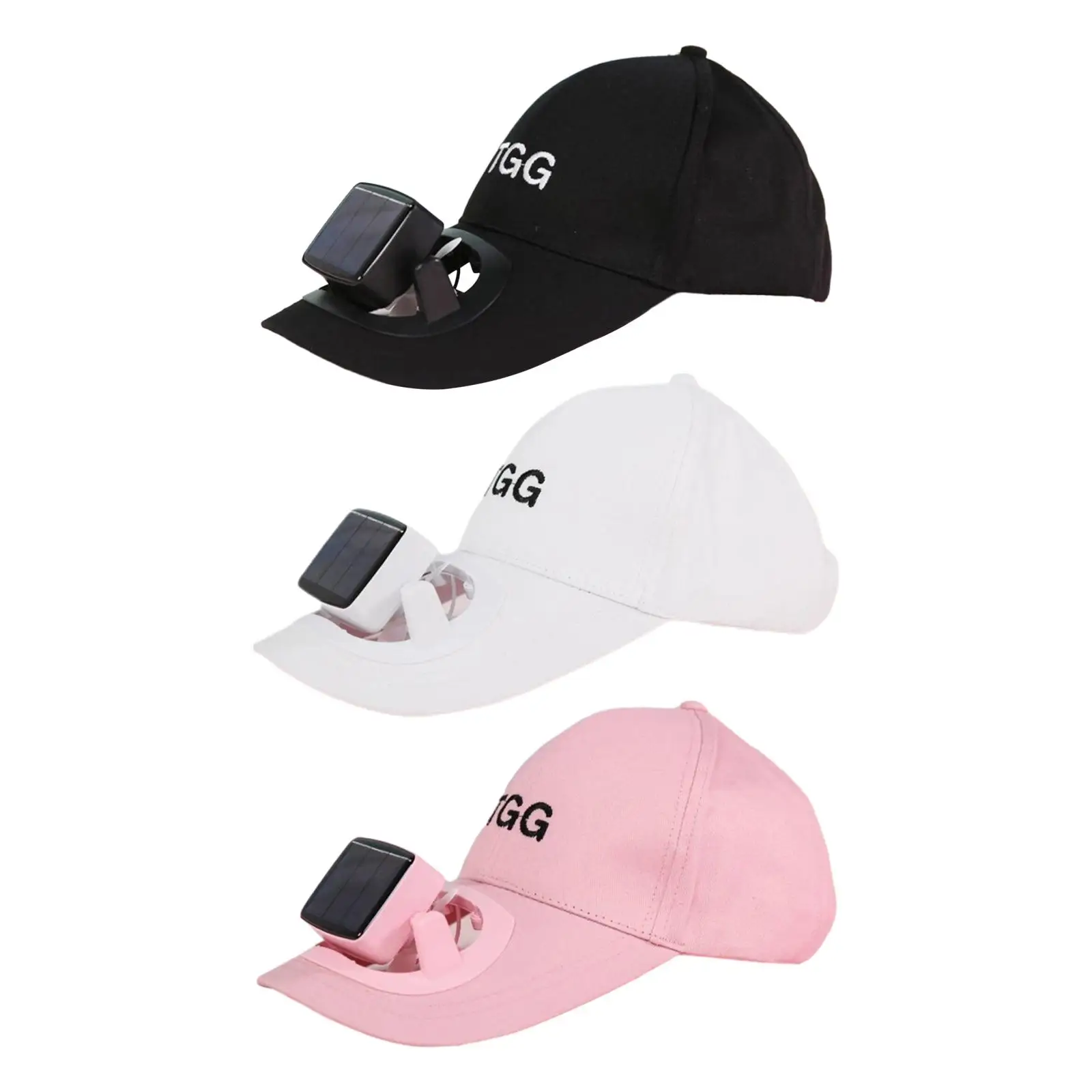 Sun Visor Hats with Fan Detachable Fan Summer Cooling Fan Hat Large Brim