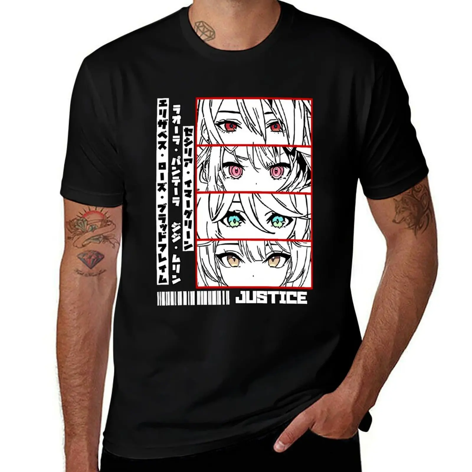 

Holo Justice Panel T-Shirt Louboutins cotton man t-shirts t shirts for men