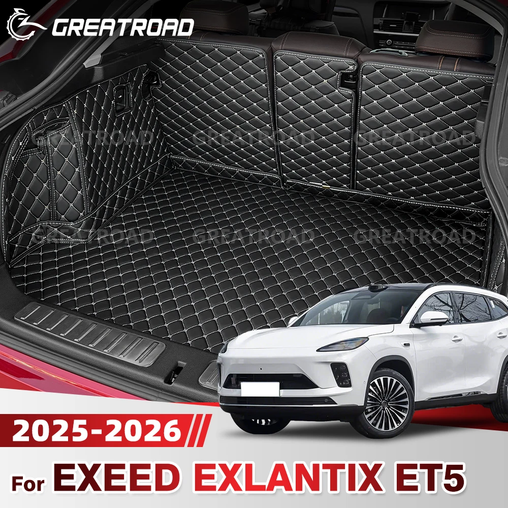 

GREATROAD Для EXEED EXLANTIX ET5 2025-2026: Полностью закрывающий коврик в багажник, защитный вкладыш для грузового отсека, аксессуары для интерьера автомобиля