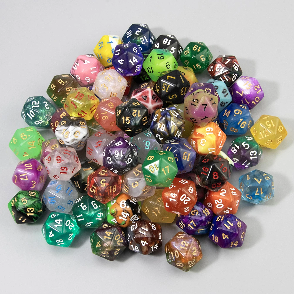 DND Game Dices Random Color Polyhederal Dice Set 10Pcs D4-D20 Perfect for DND Games RPG Board Game Dice