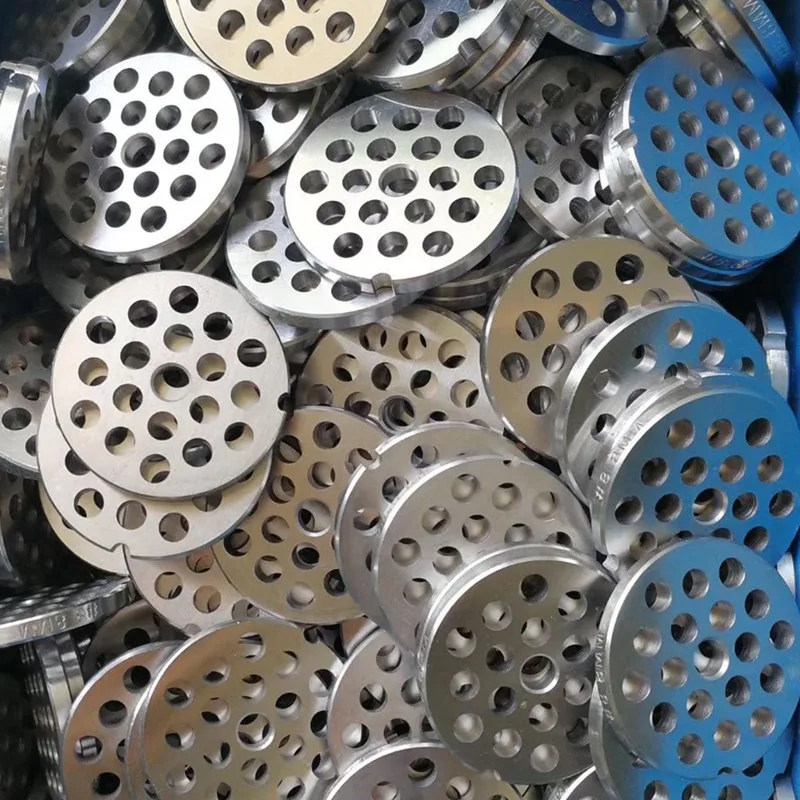 1 шт. # Дисковая решетка для мясорубки из нержавеющей стали 3CR13, круглая металлическая пластина с отверстиями, 5-луночная, для приготовления колбас