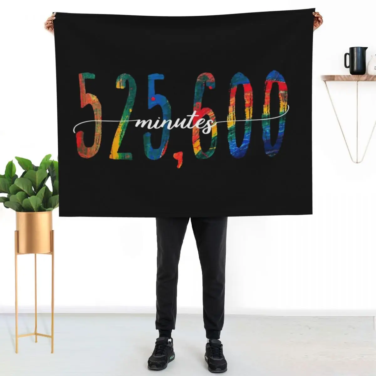 525,600 Minutes Throw Blanket Soft Beds Single for sofa Soft Plush Plaid Flannel Sofas Blankets