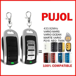 PUJOL MARTE VARIO MARS OCEAN P215 NEO TWIN Garage Door Remote Control Duplicator Gate Opener Clone Transmitter Keyfob 433.92MHz