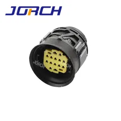 DTBFHPE14BKSV 14 Way Sicma Female Yellow Headlight Automotive Connector For Fiat Ducato