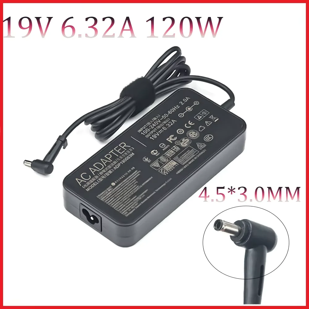 19V 6.32A 120W 4.5*3.0MM Laptop Adapter For ASUS ZenBook Pro PA-1121-28 ADP-120RH B ROG G501 G501J G501JW UX501J UX501V N501JW