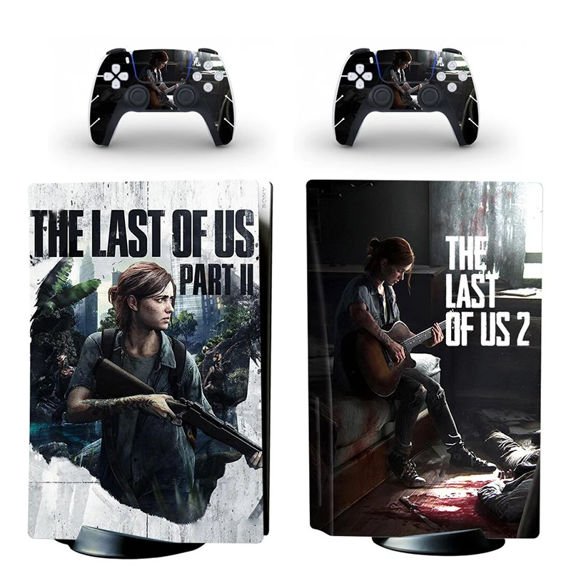 The Last of Us PS5 Digital Edition Skin Sticker Decal Cover for PlayStation 5 Console and 2 Controllers PS5 Skin Sticker Vinyl