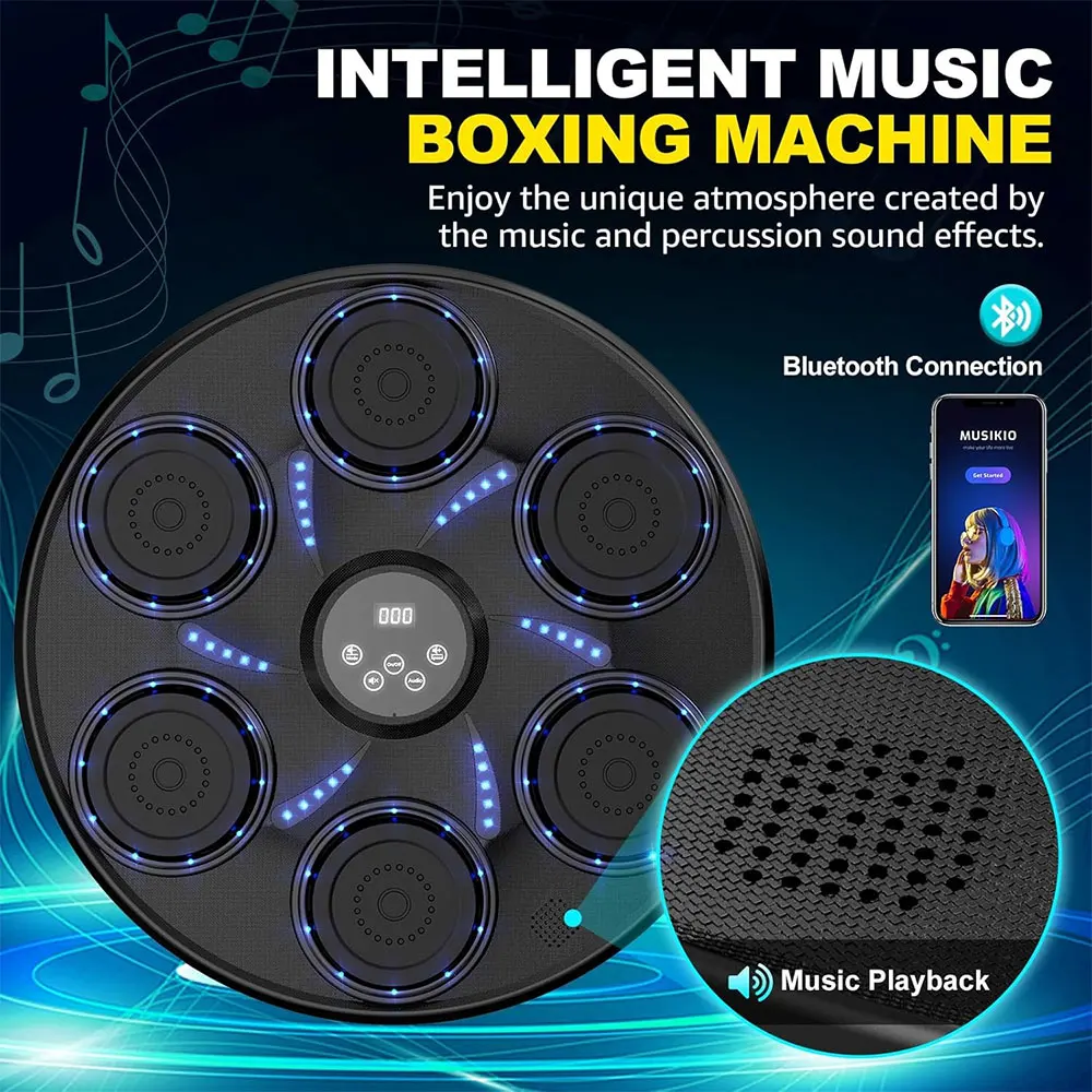 2026 New Smart Music Boxing Machine Electronic Home Fitness Adult Sports Stress Relief Tool