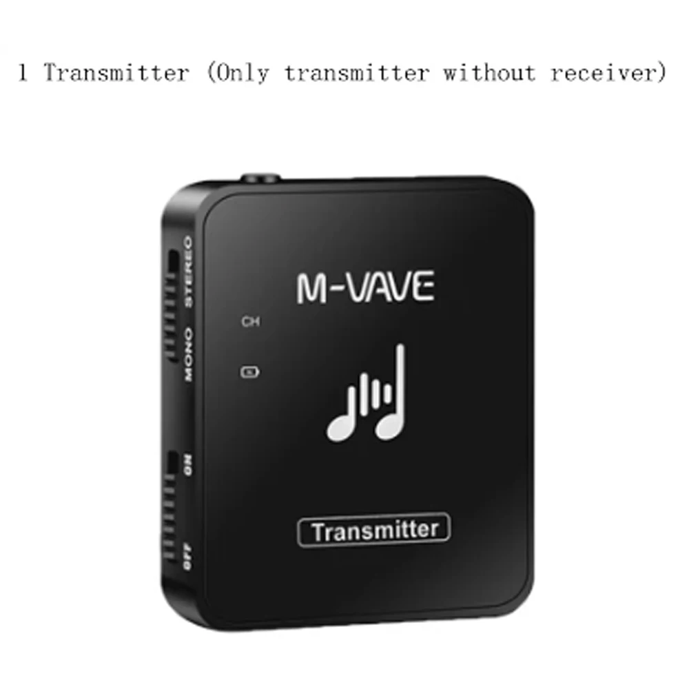 

Transmitter & Receiver Stereo Mono Recording M-VAVE WP-10 2.4GHz Wireless Earphone Monitor Transmission System Rechargeable