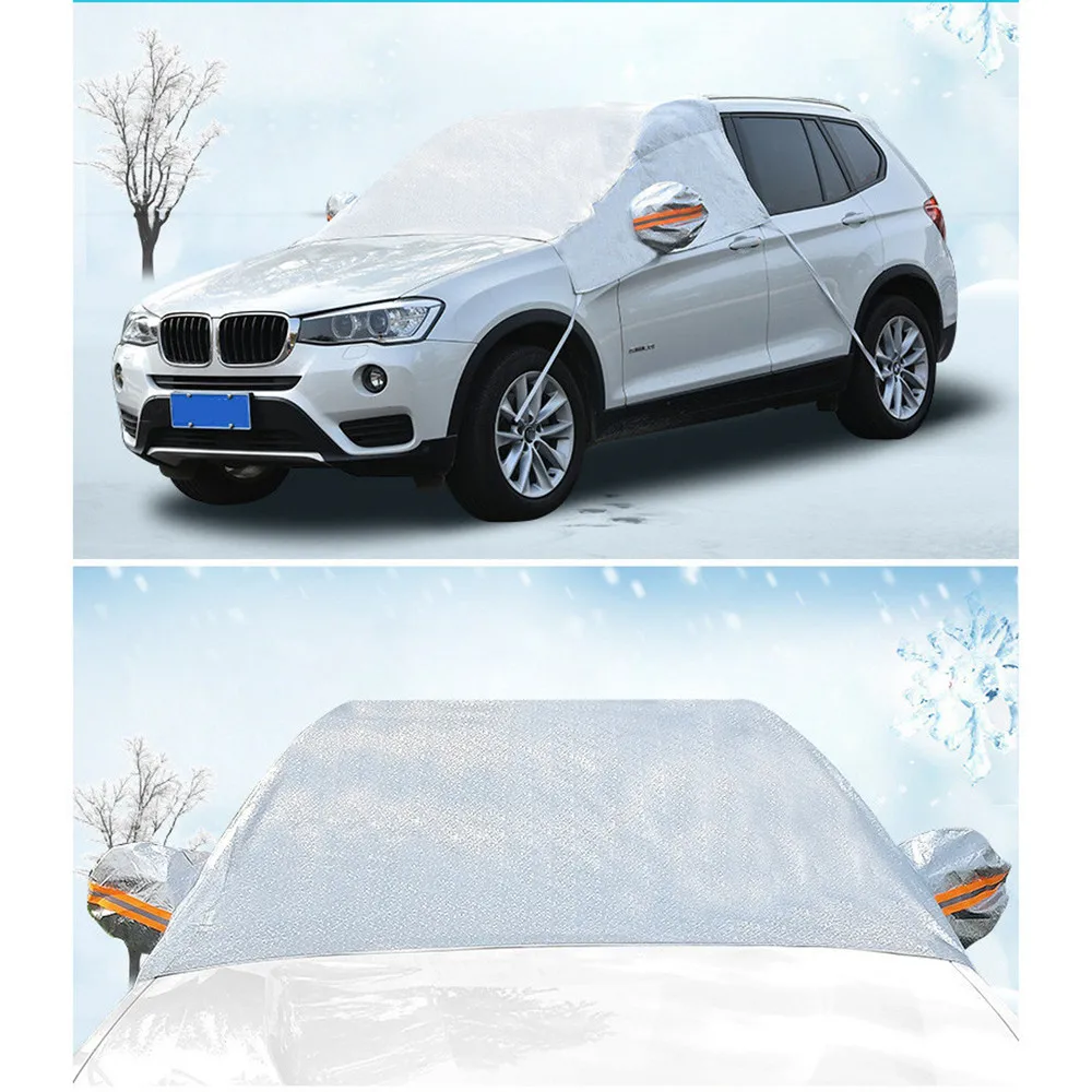 Snow Gear Winter Thickening Car Windshield Cover Rear View Mirror Covers Outdoor Anti-frost Dustproof Heatproof Fit Sedan SUV